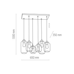 MARCO GREEN LAMPA WISZĄCA 6 PŁ 3328