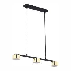 DALLAS GOLD/BLACK LAMPA WISZĄCA 3 PŁ 6093