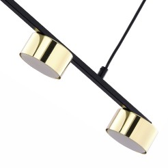 DALLAS GOLD/BLACK LAMPA WISZĄCA 3 PŁ 6093