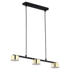 DALLAS GOLD/BLACK LAMPA WISZĄCA 3 PŁ 6093