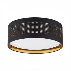 TAGO BLACK/GOLD LAMPA SUFITOWA 3 PŁ 450 6047