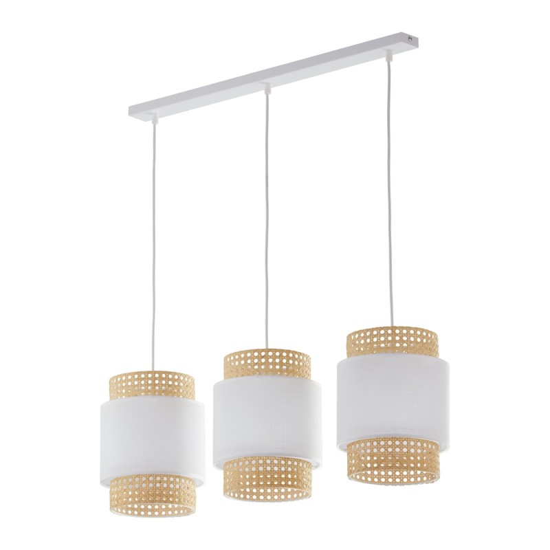 BOHO WHITE LAMPA WISZĄCA 3 PŁ LISTWA 6531