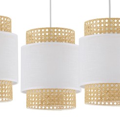 BOHO WHITE LAMPA WISZĄCA 3 PŁ LISTWA 6531