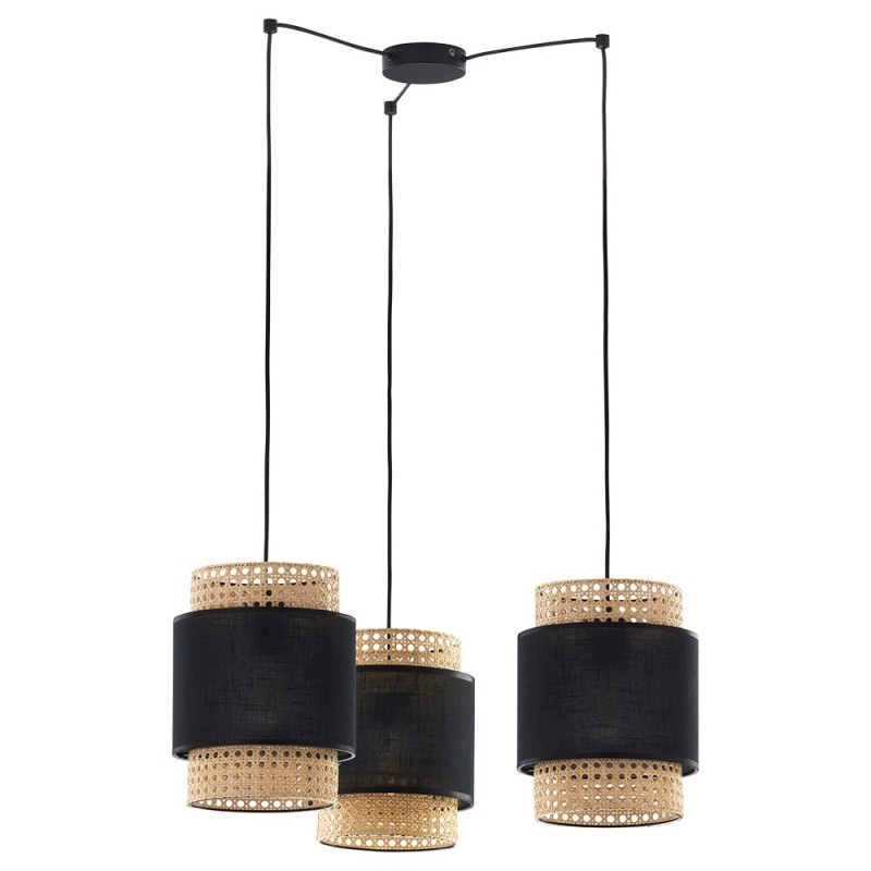 BOHO BLACK LAMPA WISZĄCA 3 PŁ 6549