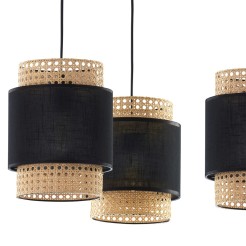 BOHO BLACK LAMPA WISZĄCA 3 PŁ 6549