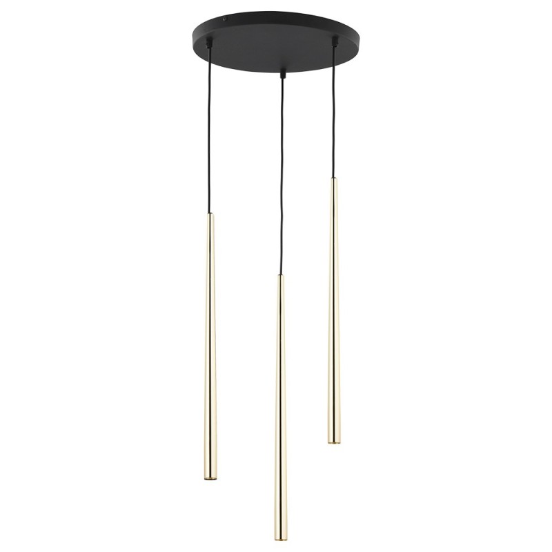 PIANO GOLD LAMPA WISZĄCA 3 PŁ 6421