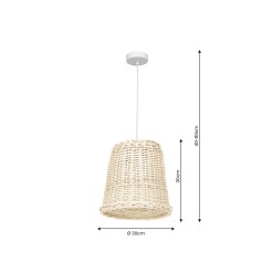 Lampa wisząca VIMINI WHITE 1xE27 MLP7991