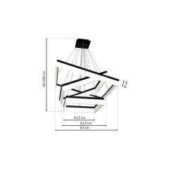 LAMPA WISZĄCA NERO 140W LED ML083