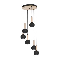 Lampa wisząca BOLLE BLACK 6xGU10 MLP8847