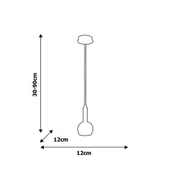 Lampa wisząca BOLLE WHITE 1xGU10 MLP8837