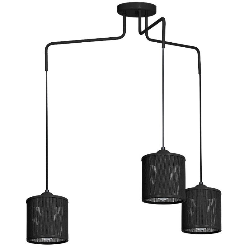 Lampa Wisząca LOUISE BLACK 3xE27 MLP671