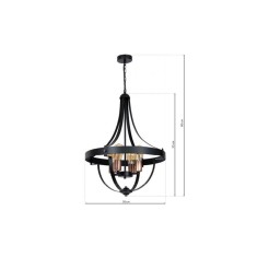 Lampa Wisząca DERBY 4xE27 MLP3863