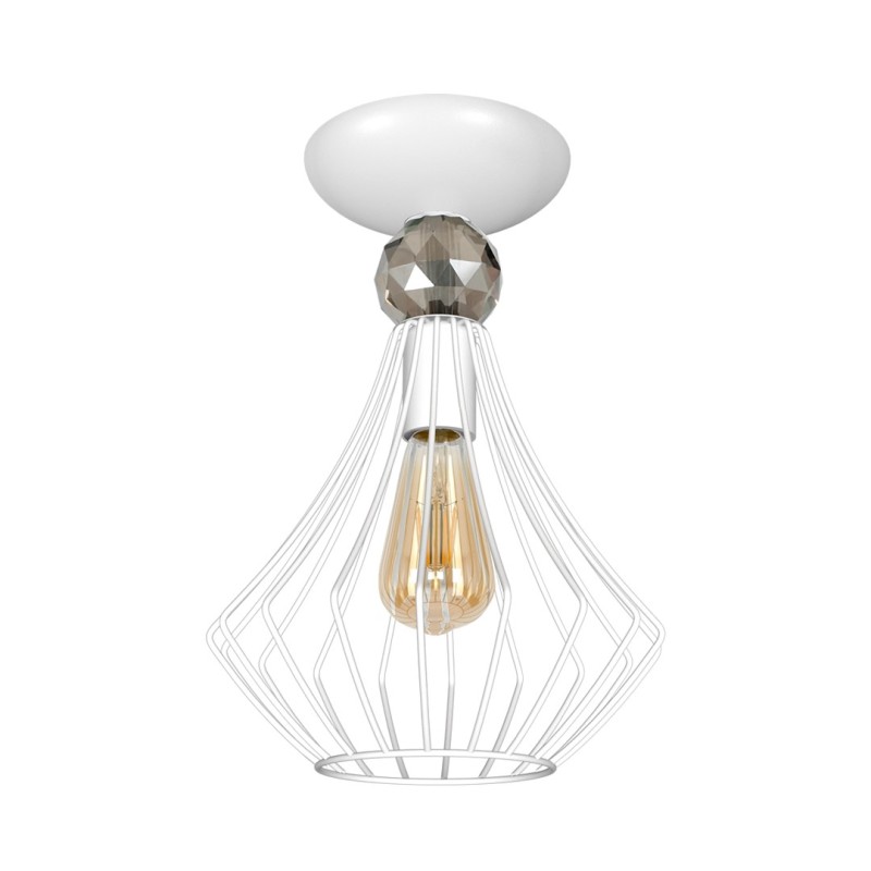 Lampa sufitowa JEWEL WHITE 1xE27 MLP4198