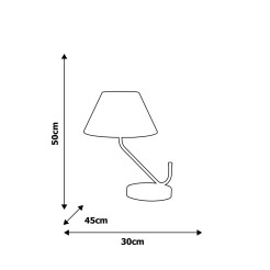 Lampa stołowa VICTORIA WHITE 1xE27 MLP4919