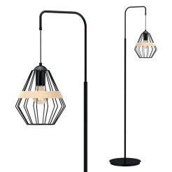 Lampa stojąca CLIFF BLACK 1xE27 MLP5528