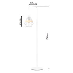 Lampa stojąca CLIFF WHITE 1xE27 MLP5522