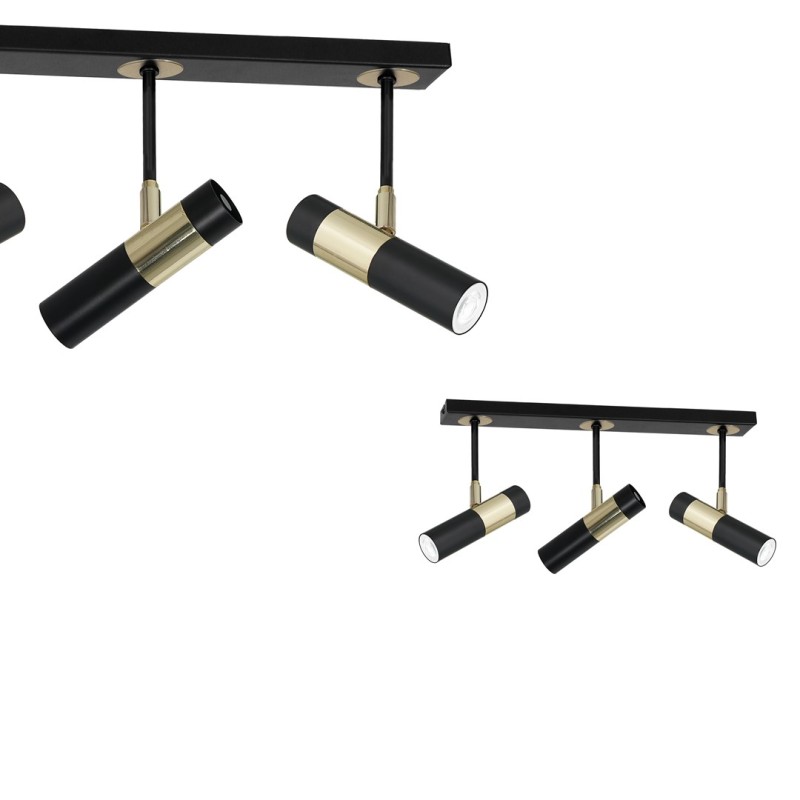 Lampa sufitowa DALLAS GOLD 3xGU10 Listwa MLP6548