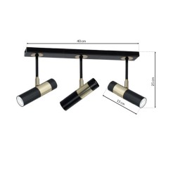 Lampa sufitowa DALLAS GOLD 3xGU10 Listwa MLP6548