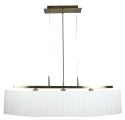 BERG LAMPA WISZĄCA 3X40W E14 PATYNA ABAŻUR BIAŁY 33-45188