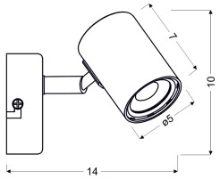 HALLEY LAMPA KINKIET 1X4W LED BIAŁY 91-49520