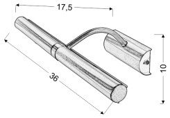 RENOIR 2 2XE14 25W LAMPA KINKIET OBRAZOWY CHROM 21-82490