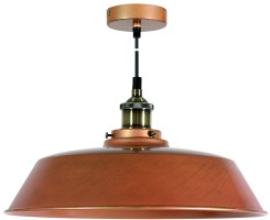 TILA LAMPA WISZĄCA 36 1X60W E27 KLOSZ WYSOKI  MIEDZIANY 31-31358