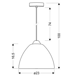 BRAID LAMPA WISZĄCA 230 1X60W E27 BIAŁY 31-32751