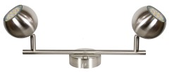 LAMPA BALT LISTWA 2 X MAX 50W GU10 SATYNA BEZ ŻARÓWEK 92-60617
