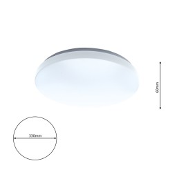 PLAFON TROY 13W LED ø330mm 4000K EK75311