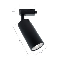 MICA BLACK ZOOM track light 1xGU10 ML7369