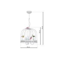 Lampa wisząca CANARIA WHITE 3xE14 MLP6503