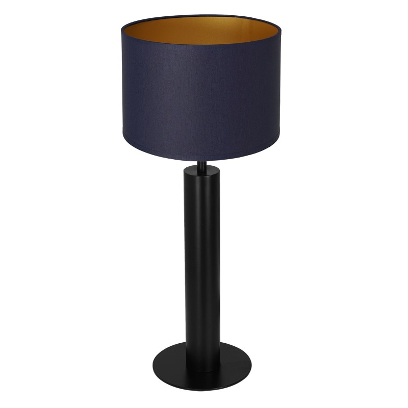 lampka gab. round column, 1xE27 black/navy blue-gold cylinder shade 2942 3667