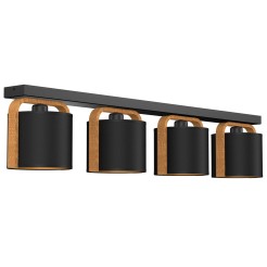 plafon line bar  black/wood (black/gold cylindric shade 2932) 4 4129