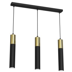 żyrandol Cassa black/gold 3 4145