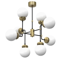 ceiling lamp  8 opal dlass dia 160 mm 6831