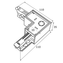 Argon ARGON T-RACK SYSTEM ŁĄCZNIK L PRAWY