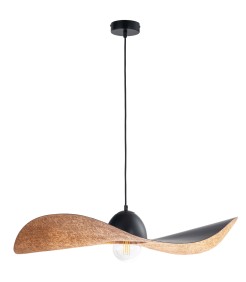 Kapello L czarny/miedź ø 76cm lampa wisząca 32339