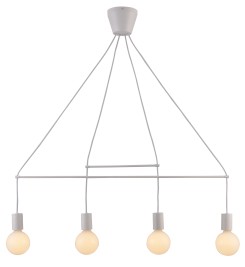 ALTO LAMPA WISZĄCA 4X40W E27 BIAŁY MATOWY 34-70906