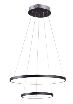 LUNE LAMPA WISZĄCA 50 OKRĄGŁY PODWÓJNY 40W LED 4000K CZARNY 32-64745