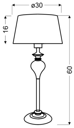 GILLENIA LAMPA GABINETOWA 60CM 1X60W E27 41-21406