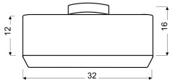 HUNTS LAMPA WISZĄCA 32X32 2X40W E27 SZARY 31-41524