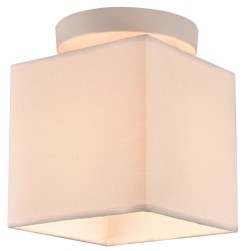 BOHO LAMPA SUFITOWA 1X40W E27 BIAŁY ABAŻ. BEŻOWY 31-58423