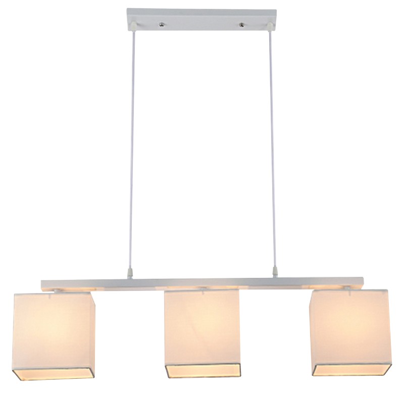 BOHO LAMPA WISZĄCA 3X40W E27 BIAŁY ABAŻ. BEŻOWY 33-58362