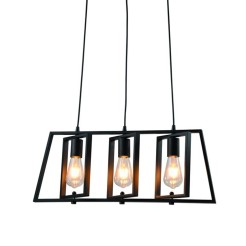 RLD931019-3 FAUSTO LAMPA WISZĄCA CZARNA/BLACK