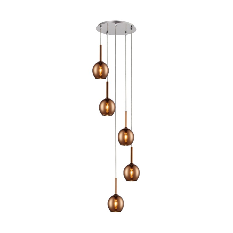 MD1629-5B MONIC LAMPA WISZĄCA MIEDŹ/COPPER