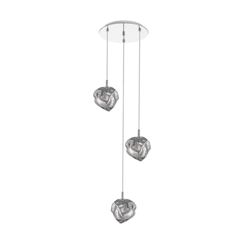 P0488-03D-B5FZ ROCK LAMPA WISZĄCA CHROME