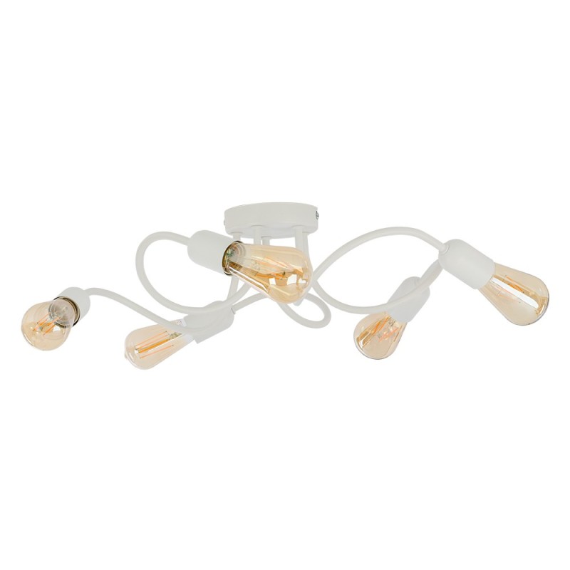 WAVE WHITE LAMPA SUFITOWA 5 PŁ E27 4406