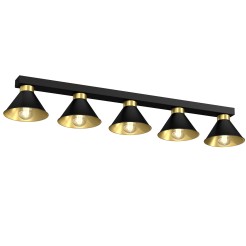 plafon line bar  black/gold 5 0626