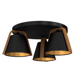 plafon plate dis 300  (black/wood, black/gold shade No 2951) 3 0641