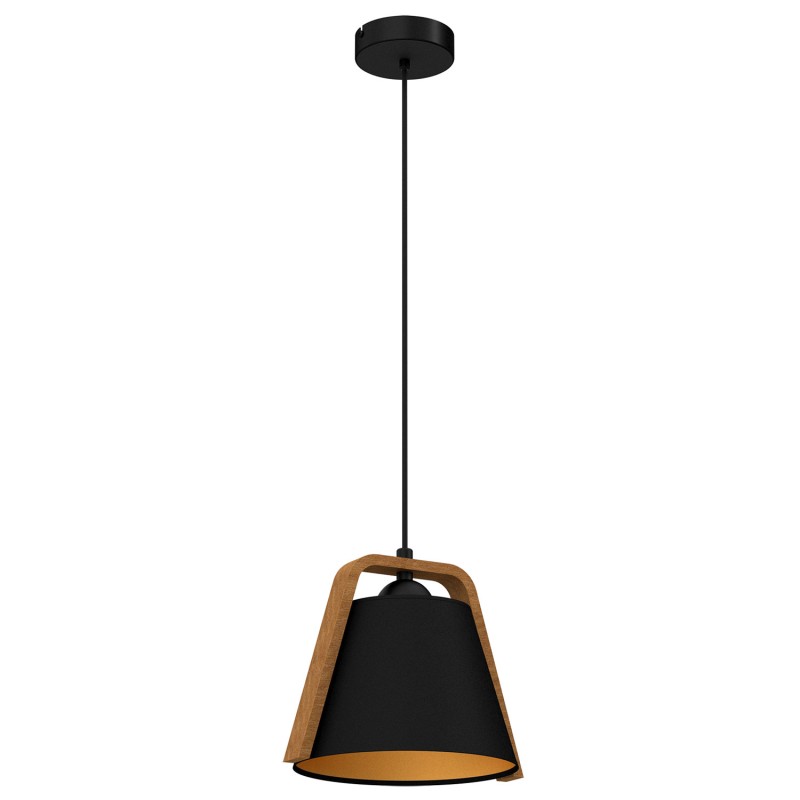 żyrandol  (black/wood, black/gold shade No 2951) 1 0644